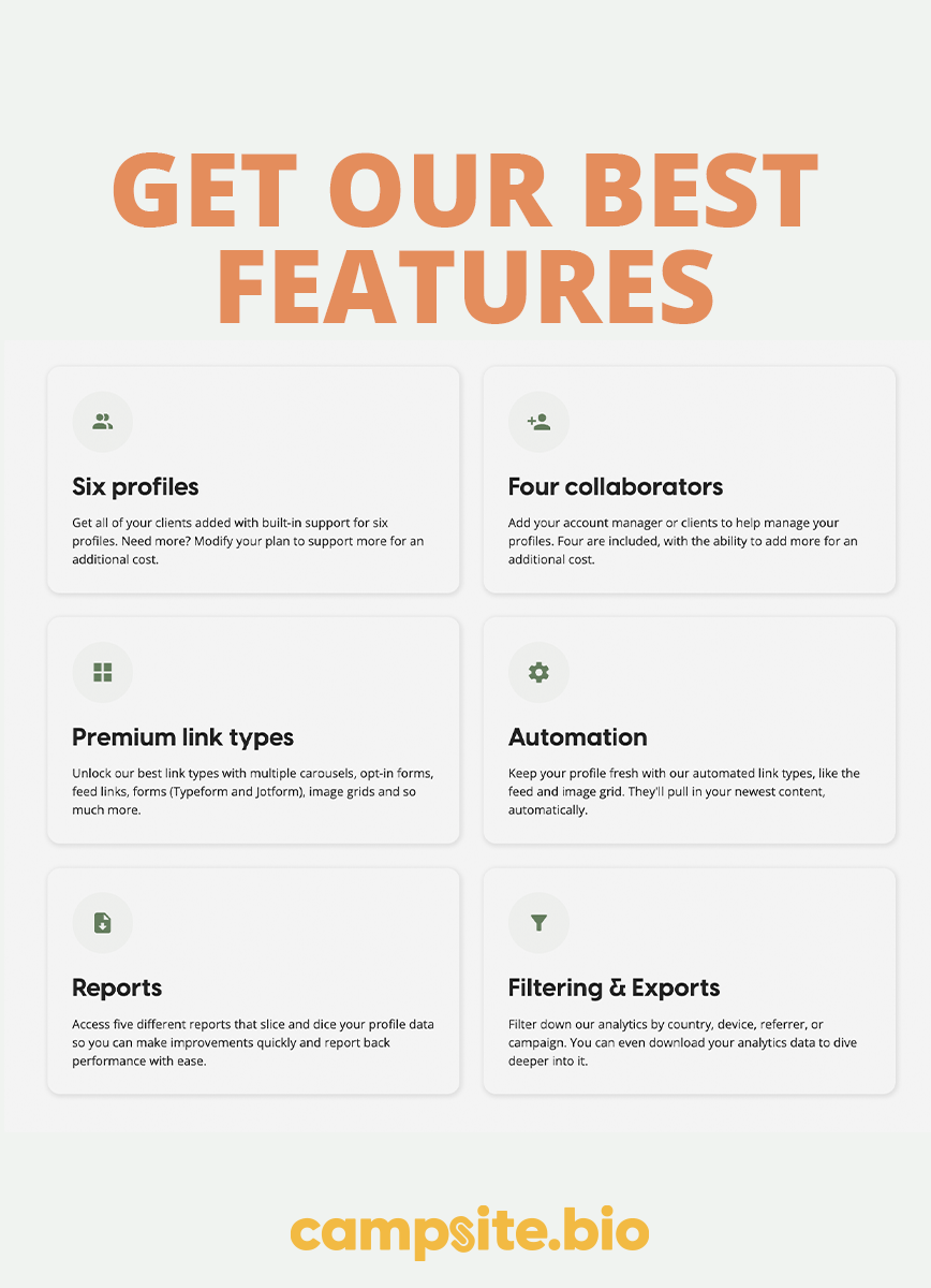 Get our best features