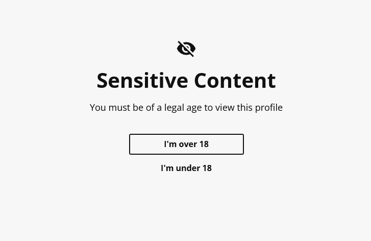 Sensitive content warning
